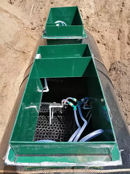 Монтаж канализации на песок